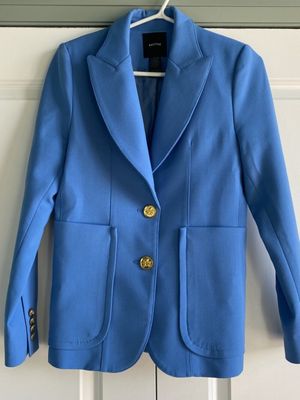 Smythe Blue Blazer Size 8 NWOT